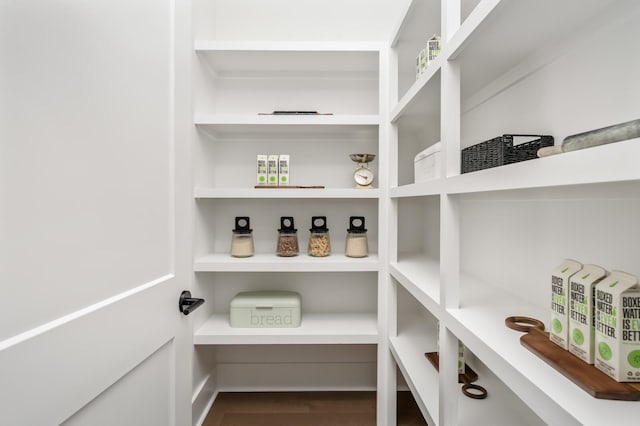 view of pantry