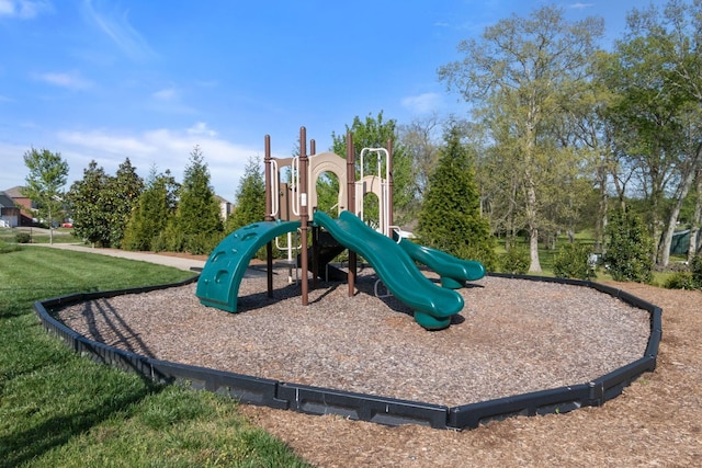 view of community jungle gym
