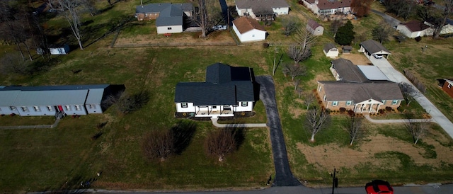 bird's eye view with a residential view