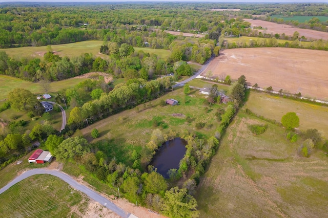 96 Concord Cades Rd, Milan, TN 38358 - bird's eye view featuring a wooded view and a water view