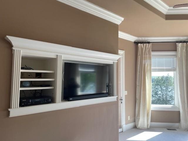 889 Plantation Blvd, Gallatin, TN 37066 - interior details featuring baseboards, carpet floors, and ornamental molding