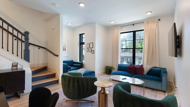 interior space featuring stairs