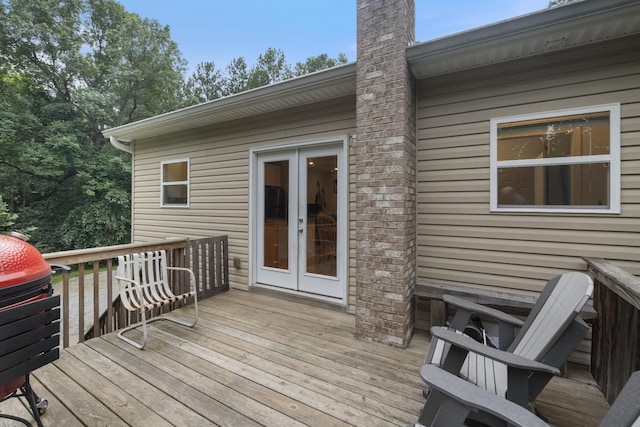 6336 Hickory Dr, Centerville, TN 37033 - wooden deck featuring french doors