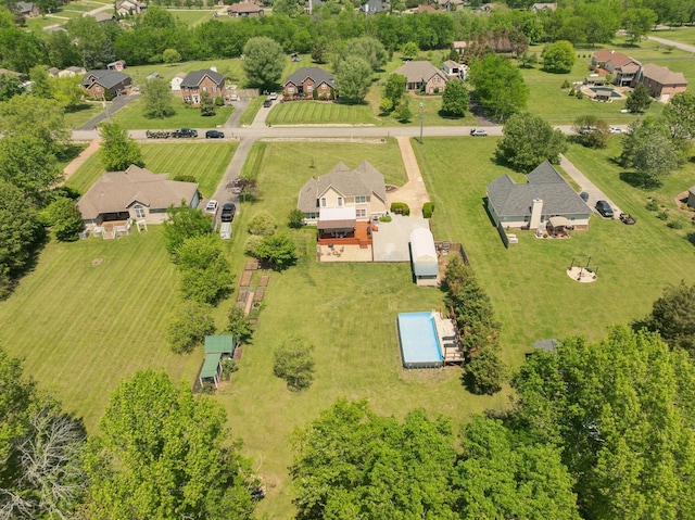 birds eye view of property featuring a residential view