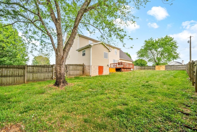2413 Tana Way, Clarksville, TN 37042 - view of yard with a fenced backyard and a deck