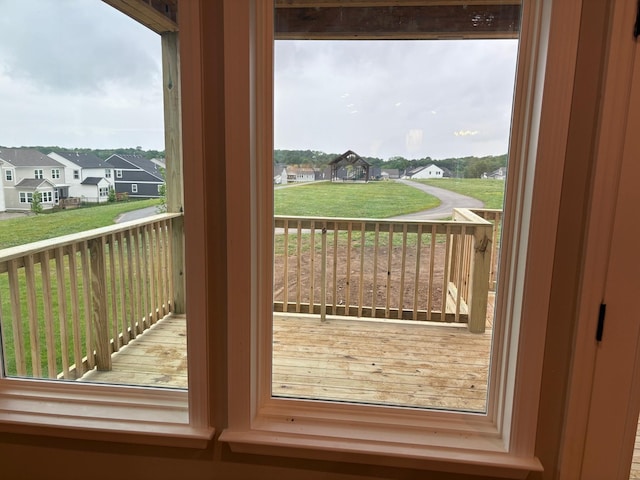 entryway featuring a residential view