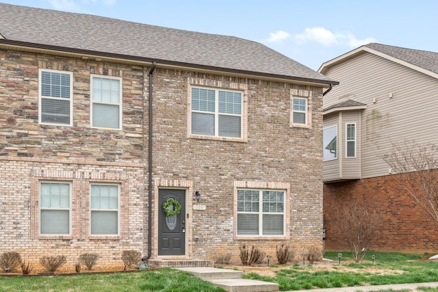 159 Matheson Dr, Clarksville, TN 37043 - colonial home with brick siding and roof with shingles