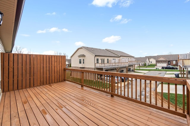 159 Matheson Dr, Clarksville, TN 37043 - wooden terrace with a residential view