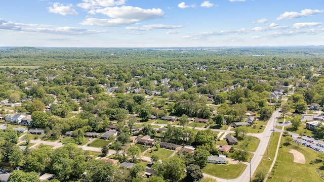 aerial view featuring a view of trees