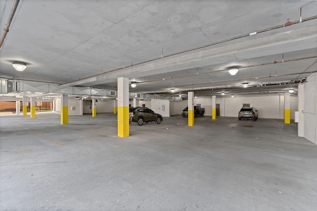 view of parking deck