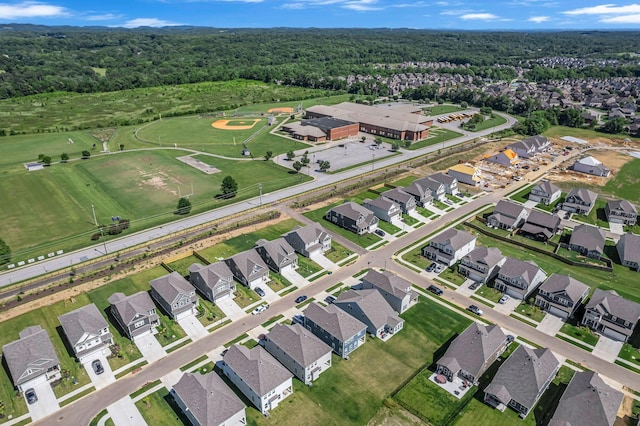 698 Conifer Dr, Spring Hill, TN 37174 - aerial overview of property's location featuring a heavily wooded area and nearby suburban area