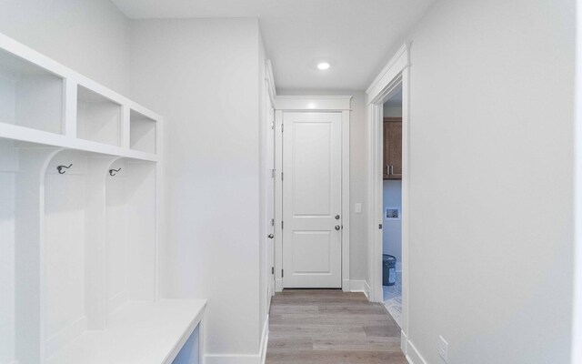 7295 NW Hwy, Fairview, TN 37062 - mudroom with light wood-style flooring, baseboards, and recessed lighting
