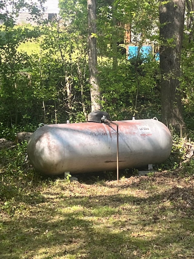 exterior details featuring heating fuel