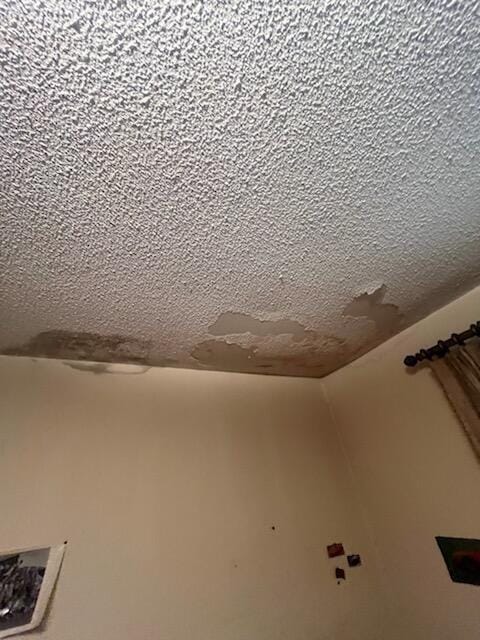 interior details with a textured ceiling
