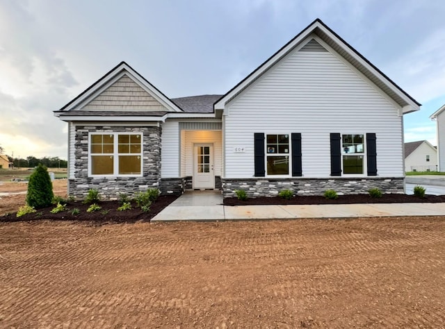 604 Rabbit Branch Rd, Shelbyville, TN 37160 - craftsman-style home with stone siding