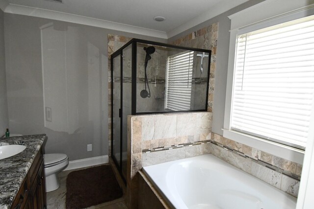 146 Neecee Dr, Smyrna, TN 37167 - bathroom featuring a bath, a shower stall, vanity, and plenty of natural light