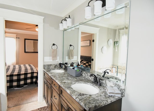 146 Neecee Dr, Smyrna, TN 37167 - full bath with a ceiling fan, ensuite bath, and a sink
