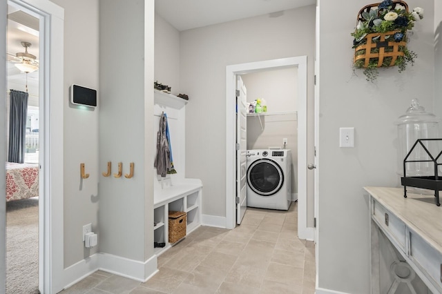 1239 Proprietors Pl, Murfreesboro, TN 37128 - laundry room with washer / dryer, baseboards, and laundry area