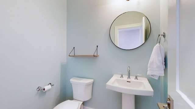 6412B Edsel Dr, Nashville, TN 37209 - half bathroom with toilet and a sink