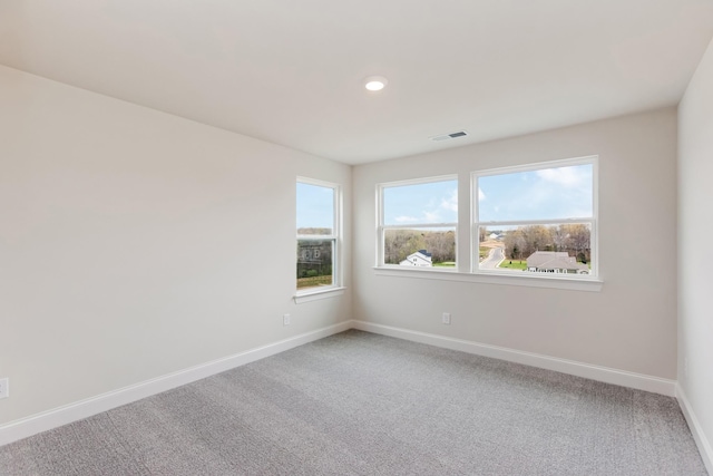 7408 Black Fox Dr, Fairview, TN 37062 - carpeted spare room with baseboards, visible vents, and recessed lighting