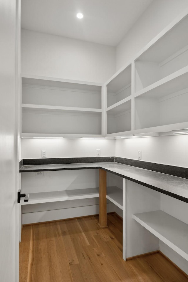 view of storage area