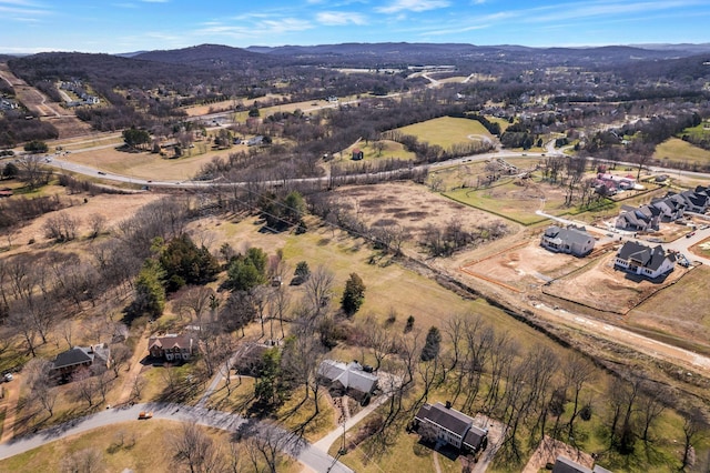 8309 Alamo Rd, Brentwood, TN 37027 - bird's eye view featuring a rural view and a mountain view