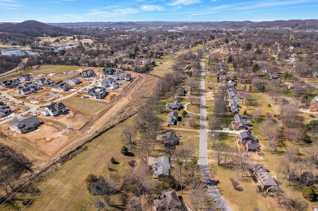 8309 Alamo Rd, Brentwood, TN 37027 - drone / aerial view with a water view and a residential view