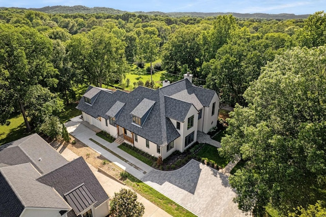 2811 Tyne Blvd, Nashville, TN 37215 - bird's eye view featuring a forest view