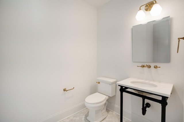 2811 Tyne Blvd, Nashville, TN 37215 - bathroom with baseboards, tile patterned flooring, vanity, and toilet