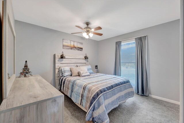 1803 W Lori Lee Dr, Gallatin, TN 37066 - carpeted bedroom featuring a ceiling fan and baseboards