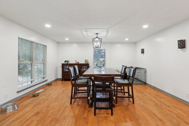 4726 Hickory Ln, Murfreesboro, TN 37129 - dining area with light wood-style flooring, healthy amount of natural light, recessed lighting, and baseboards
