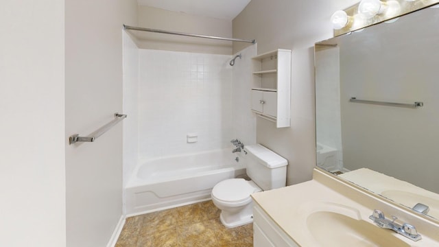900 Mountain Creek Rd Unit G87, Chattanooga, TN 37405 - bathroom with shower / bathing tub combination, tile patterned flooring, toilet, and vanity