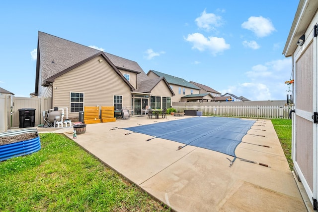 1438 Millet Dr, Clarksville, TN 37040 - view of swimming pool featuring a patio and a sunroom