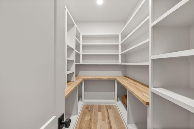 view of storage area