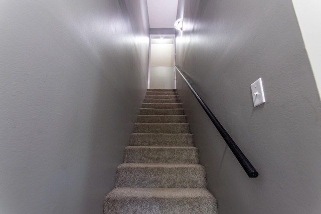 view of stairway
