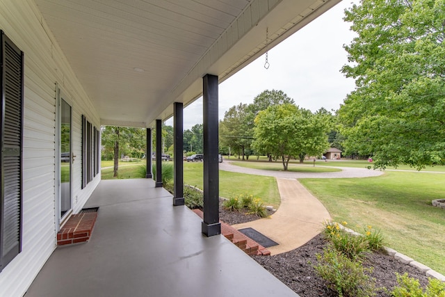 view of patio with covered porch