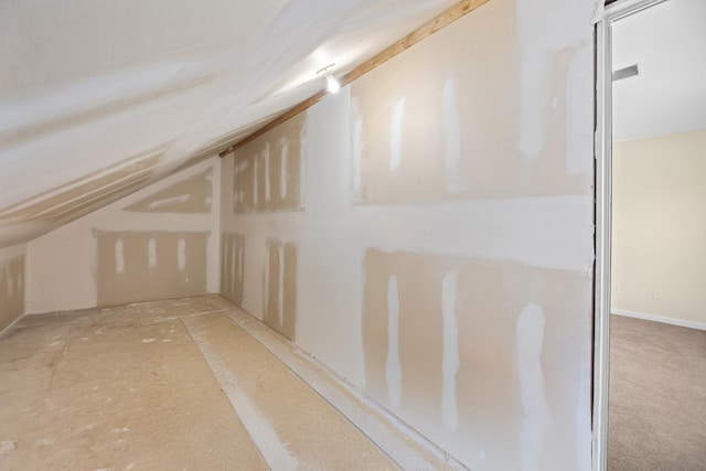 view of attic
