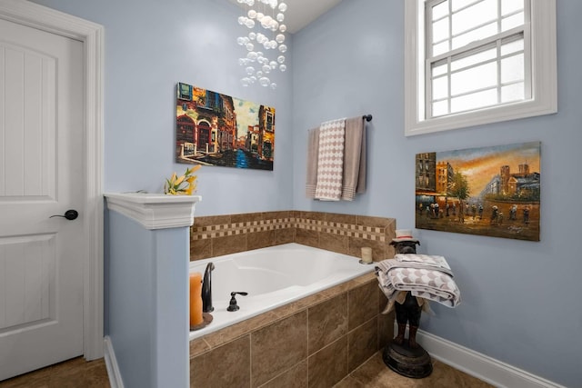 5000 Moretto Ct, Spring Hill, TN 37174 - full bath featuring baseboards, tile patterned flooring, and a bath
