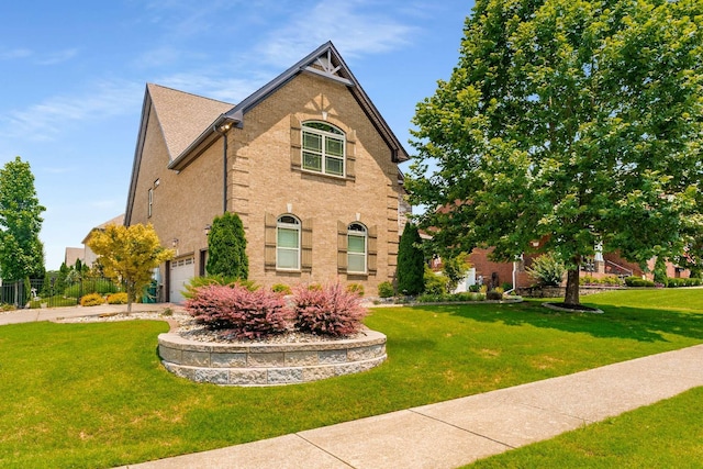 5000 Moretto Ct, Spring Hill, TN 37174 - view of front of home featuring a garage, brick siding, and concrete driveway