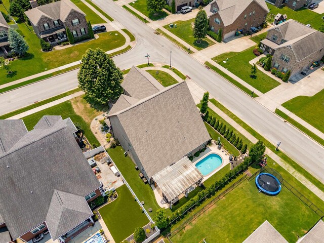 5000 Moretto Ct, Spring Hill, TN 37174 - aerial perspective of suburban area with a pool