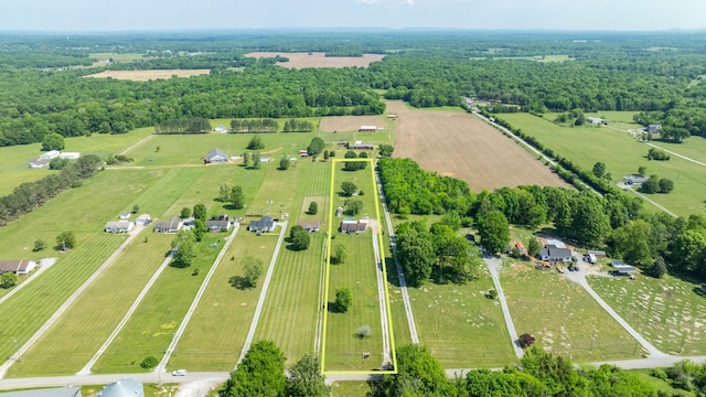 1496 Wade Brown Rd, Lewisburg, TN 37091 - birds eye view of property featuring a rural view