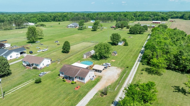 1496 Wade Brown Rd, Lewisburg, TN 37091 - birds eye view of property with a rural view