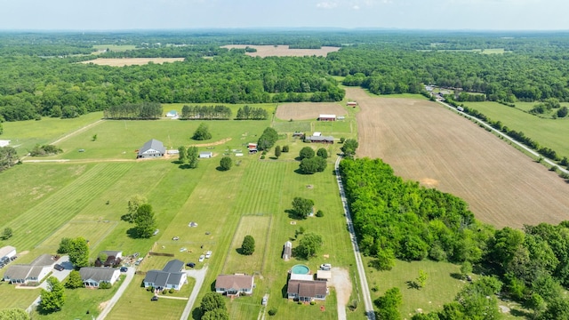 1496 Wade Brown Rd, Lewisburg, TN 37091 - aerial view featuring a rural view