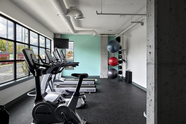 1900 12th Ave S Unit 219, Nashville, TN 37203 - gym featuring visible vents