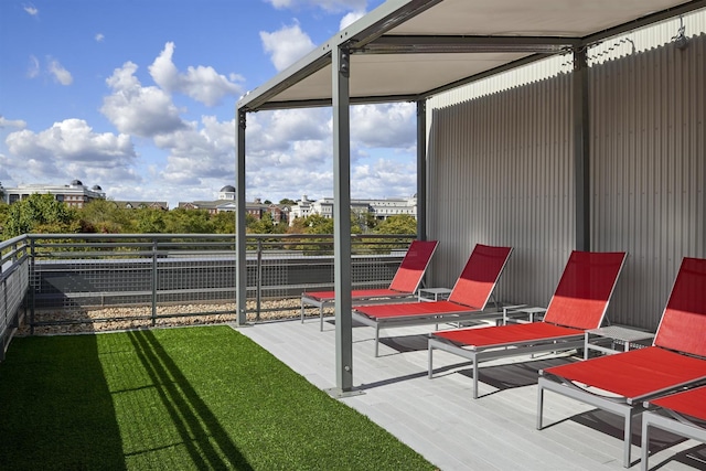 1900 12th Ave S Unit 219, Nashville, TN 37203 - view of patio with fence