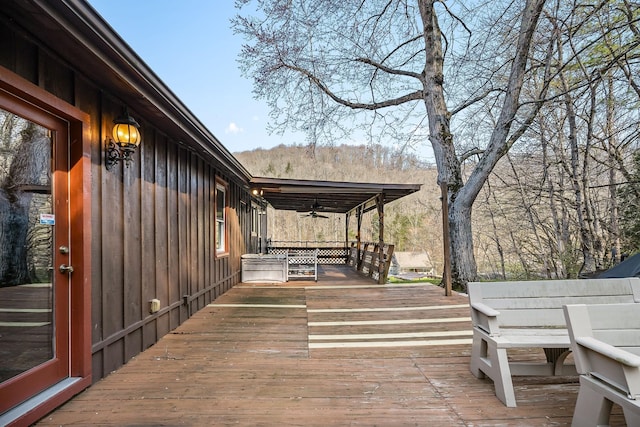 237 Cooper Ln, Smithville, TN 37166 - deck with a ceiling fan