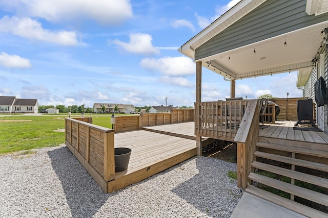 1132 Richland Farms Dr, Manchester, TN 37355 - deck featuring a lawn