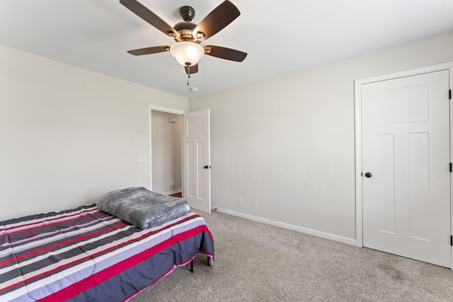 1132 Richland Farms Dr, Manchester, TN 37355 - carpeted bedroom with baseboards and ceiling fan