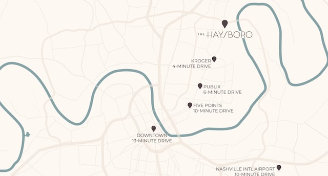 map of property with streets / nearby areas