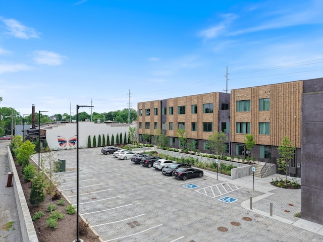 view of uncovered parking lot